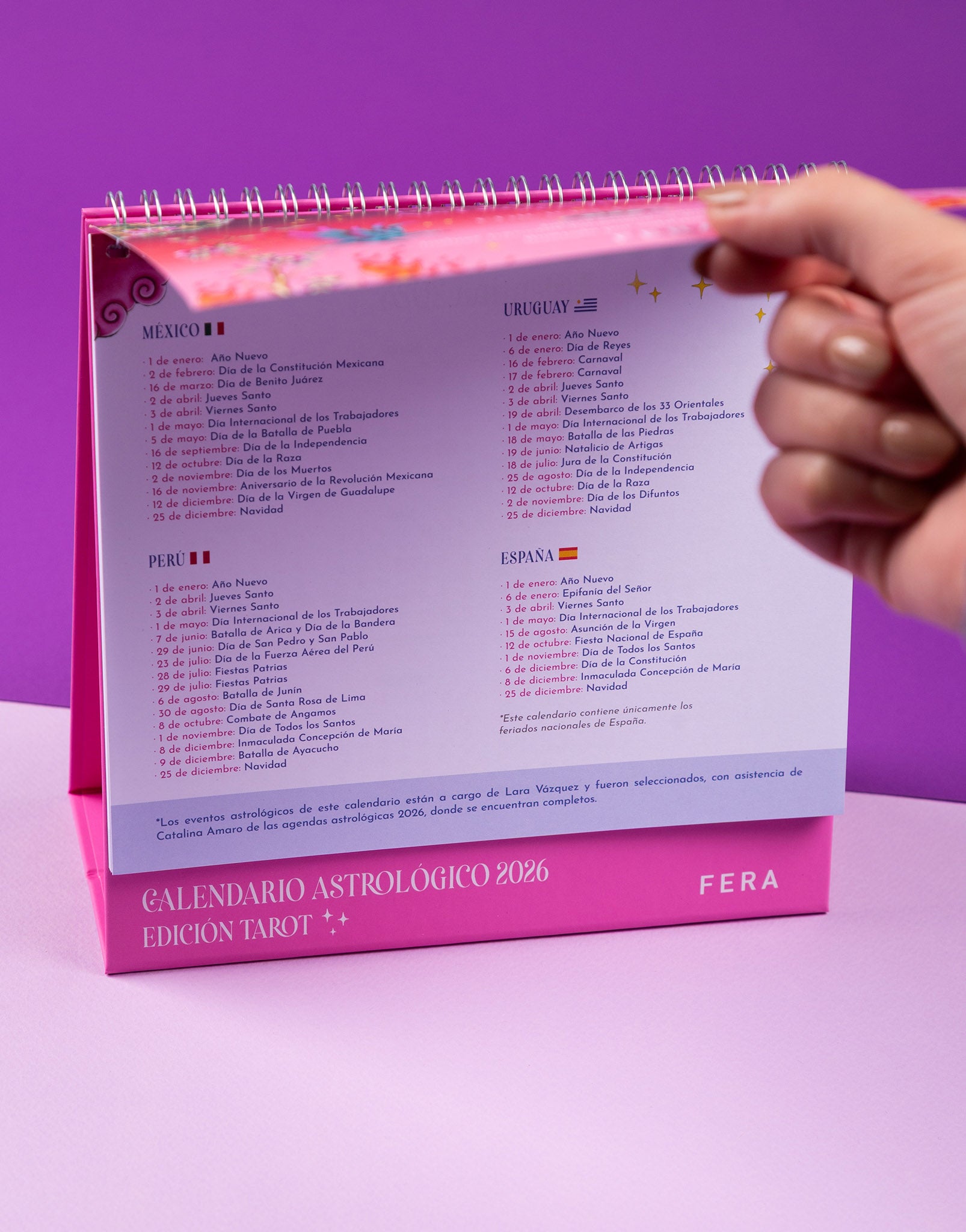 CALENDARIO ASTROLÓGICO 2026 DE ESCRITORIO