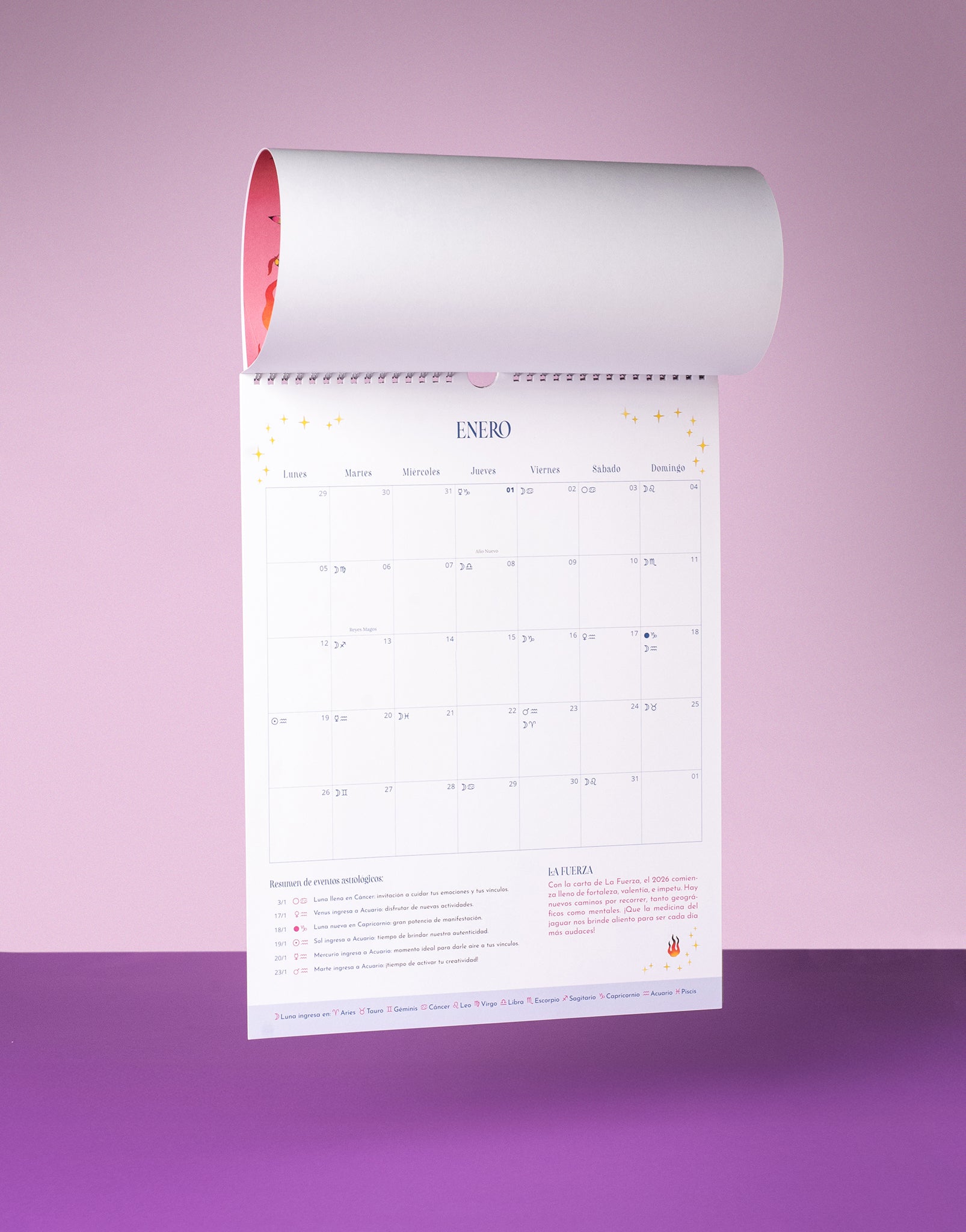 CALENDARIO ASTROLÓGICO 2026 DE PARED