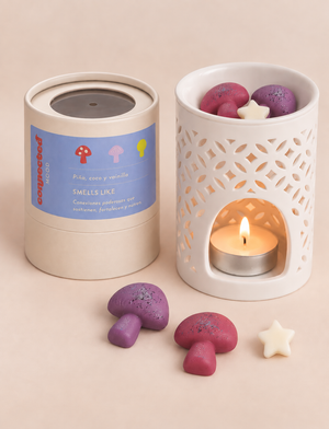 Kit calentador y wax melts Connected de WISH
