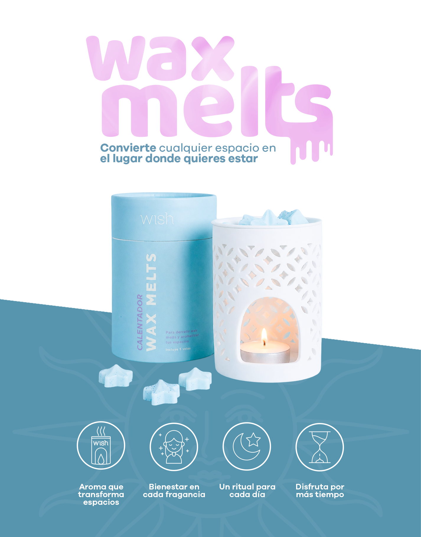 KIT WAX MELTS (convierte cualquier espacio en el lugar donde quieres estar)